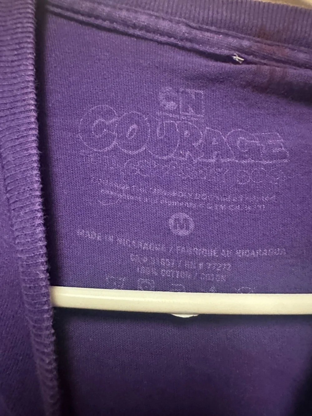 Courage the Cowardly Dog 'Welcome to Nowhere'‎ Purple Graphic Tee